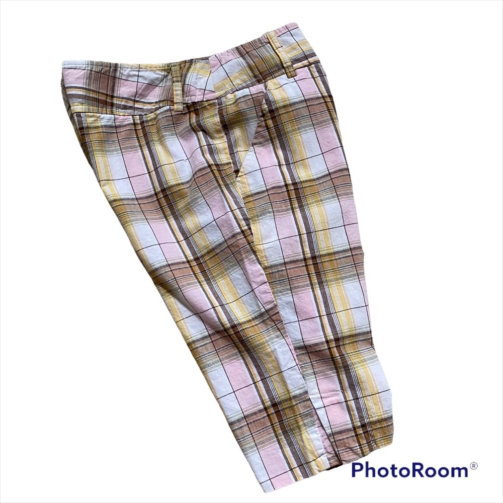 Copper Key Plaid Bermuda Walking Shorts Size 7
